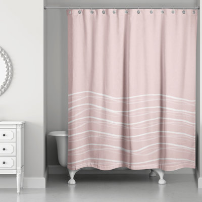 Rideau de douche simple à rayures Brésil