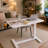 Movable White Laptop Desk
