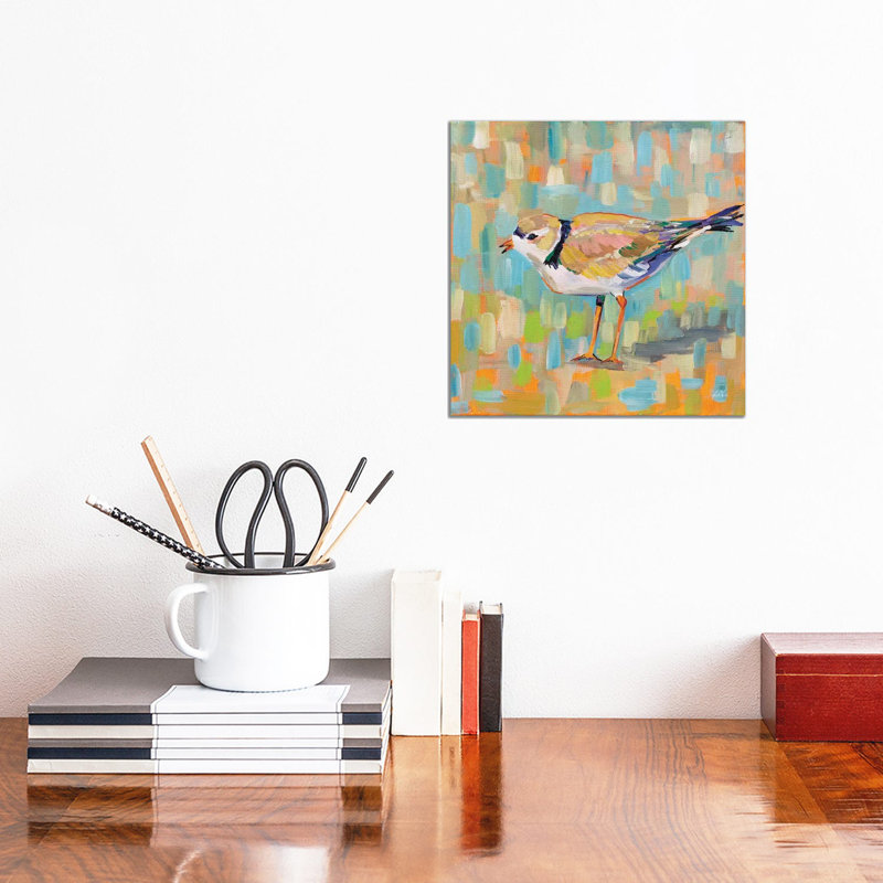 Coastal Plover IV by Jeanette Vertentes - Wrapped Canvas Painting, 30.48 cm H x 30.48 cm W