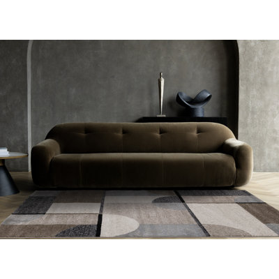 Tapis de salon en polypropylène crème Wooters