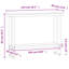 Table de travail en acier inoxydable l 11,8 po x L 43,3 po