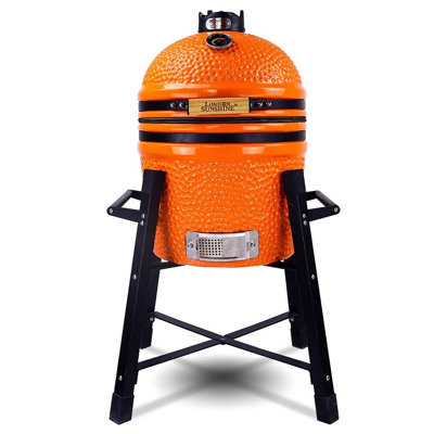 Barbecue et fumoir en acier inoxydable au charbon London Kamado de London Sunshine