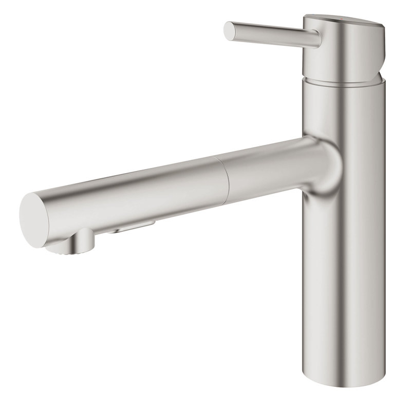 Concetto™ Pull Out Single Handle Kitchen Faucet, SuperSteel Infinity