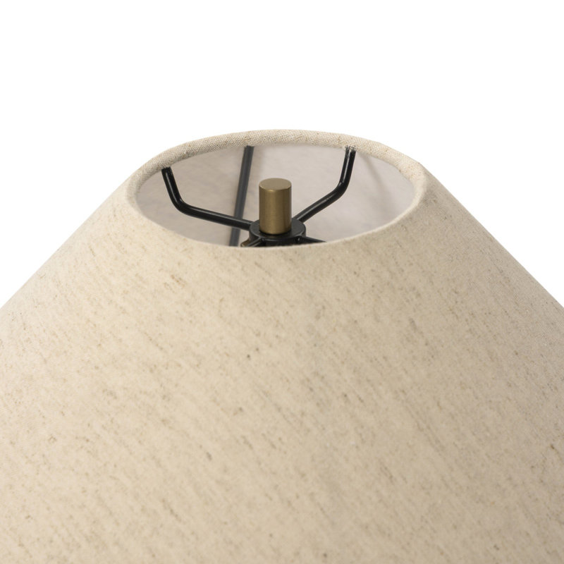 Medici Table Lamp, Tan, Linen, Brown