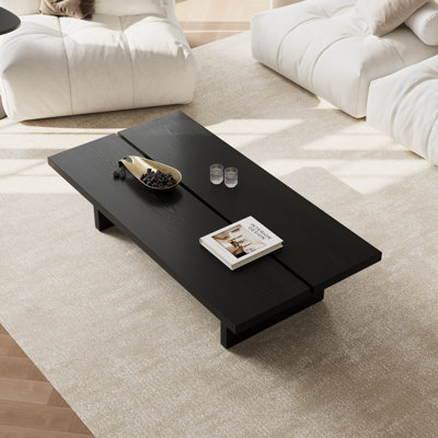 Table basse de 47 po en bois, table basse rectangulaire