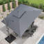 Hanselka 3.7m Square Cantilever Parasol With Base-637928686