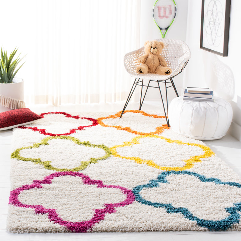 Glendo Geometric Hand Woven Area Rug, Rectangle 183 x 274 cm