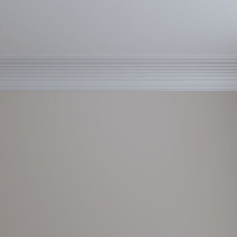 94.5" White Polyurethane Crown Moulding