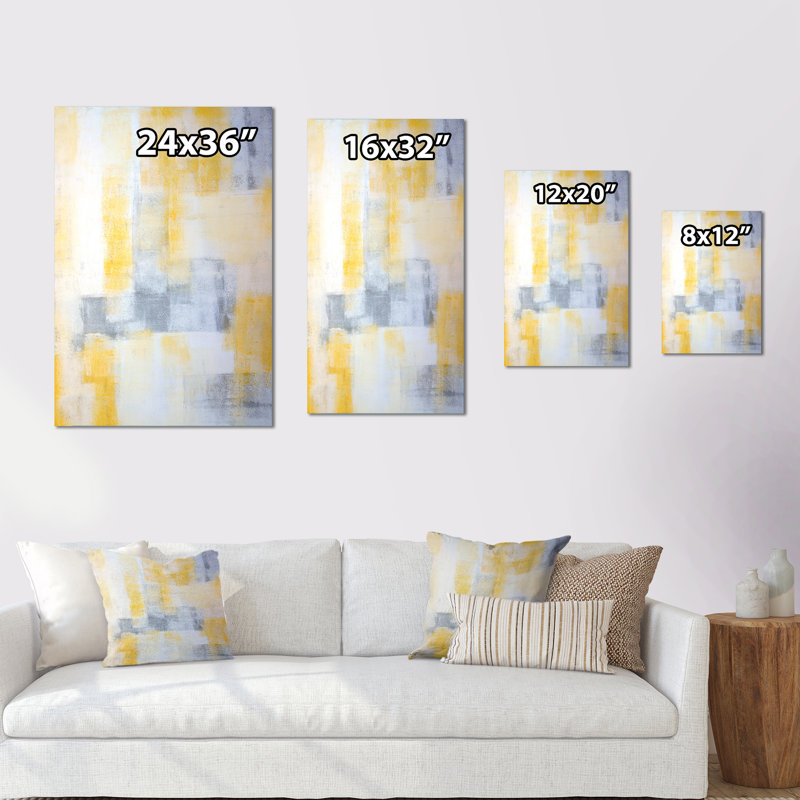 Art moderne gris et bleu II 2PT47714, H 32 po x l 16 po x P 1 po