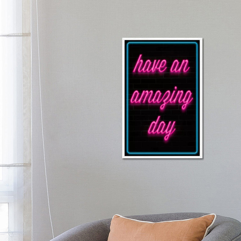 Print on Canvas, 66.04 cm H x 45.72 cm W, White Framed