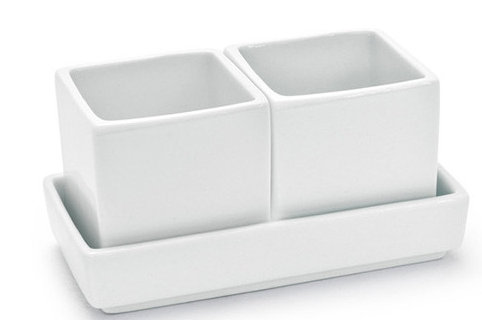 Front Of The House Mod 2.5 oz. Rectangular Double Wide Ramekin