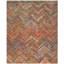 Sonata Chevron Cotton Hand Woven Area Rug-118534374