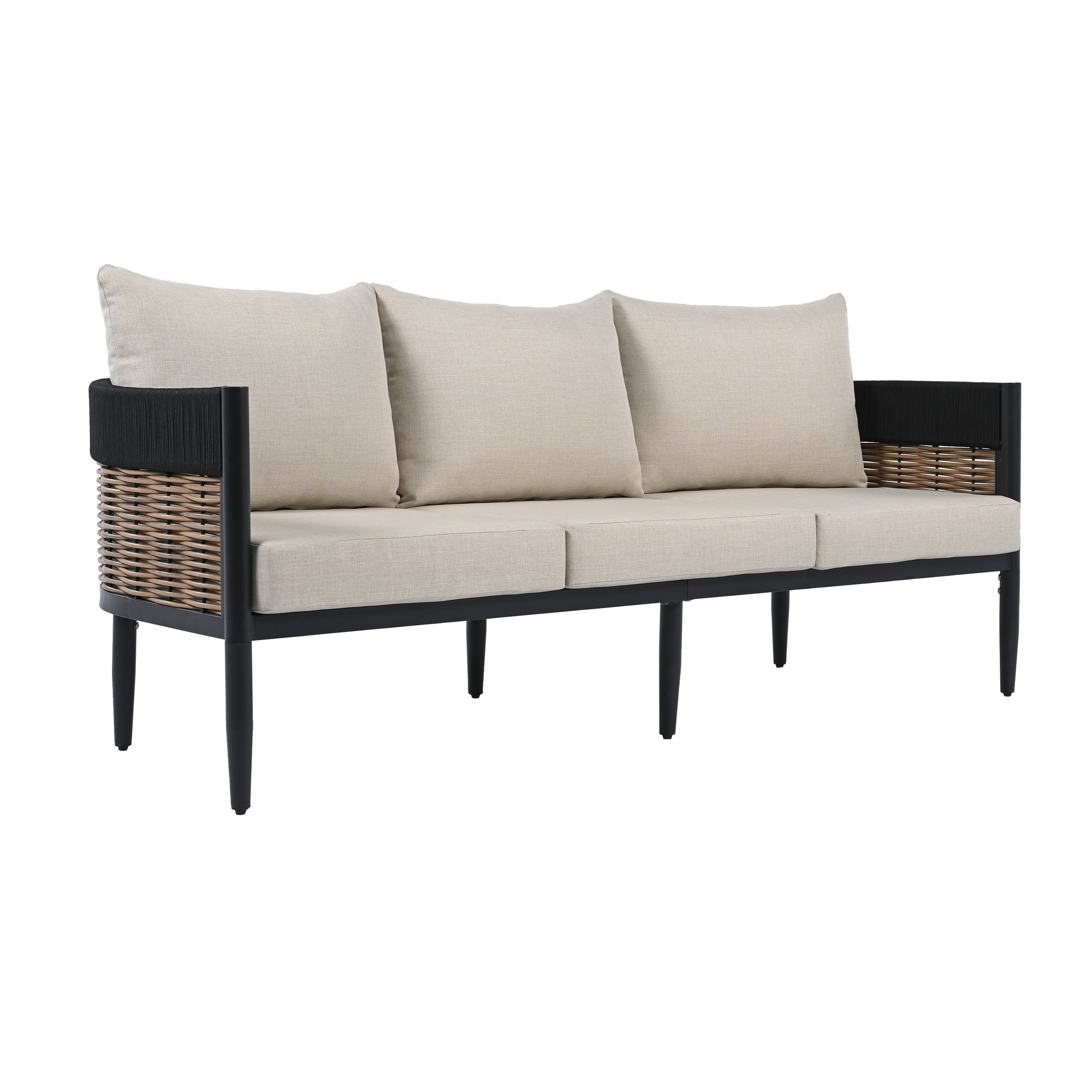 Corrente 3 Seater Sofa, Taupe