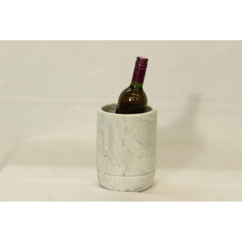 Vase en marbre pour refroidisseur à vin, Blanc