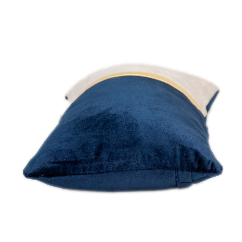 Coussin 12 "X 24", Beige/bleu