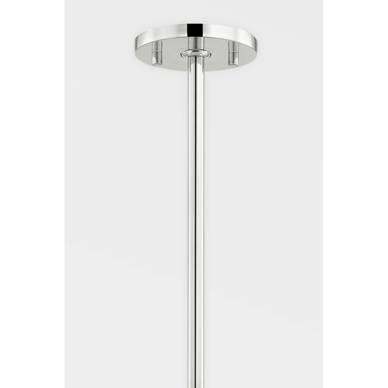 Luminaire suspendu 5 lumières Lindley, Nickel poli