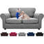 Housse de canapé extensible 3 pièces pour 2 coussins Housse de causeuse à motif de feuilles avec 2 coussins de siège pour chien-1487917751