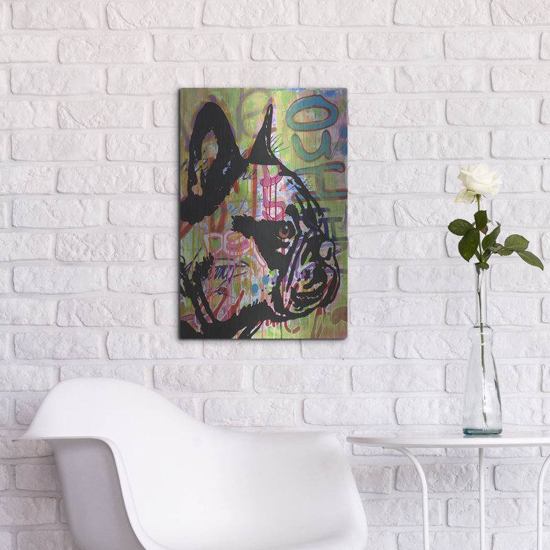 «Indelible Frenchie» par Dean Russo, H 24 po x l 16 po