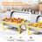 9 QT Stainless Steel Rectangle Chafing Dish 4 Set