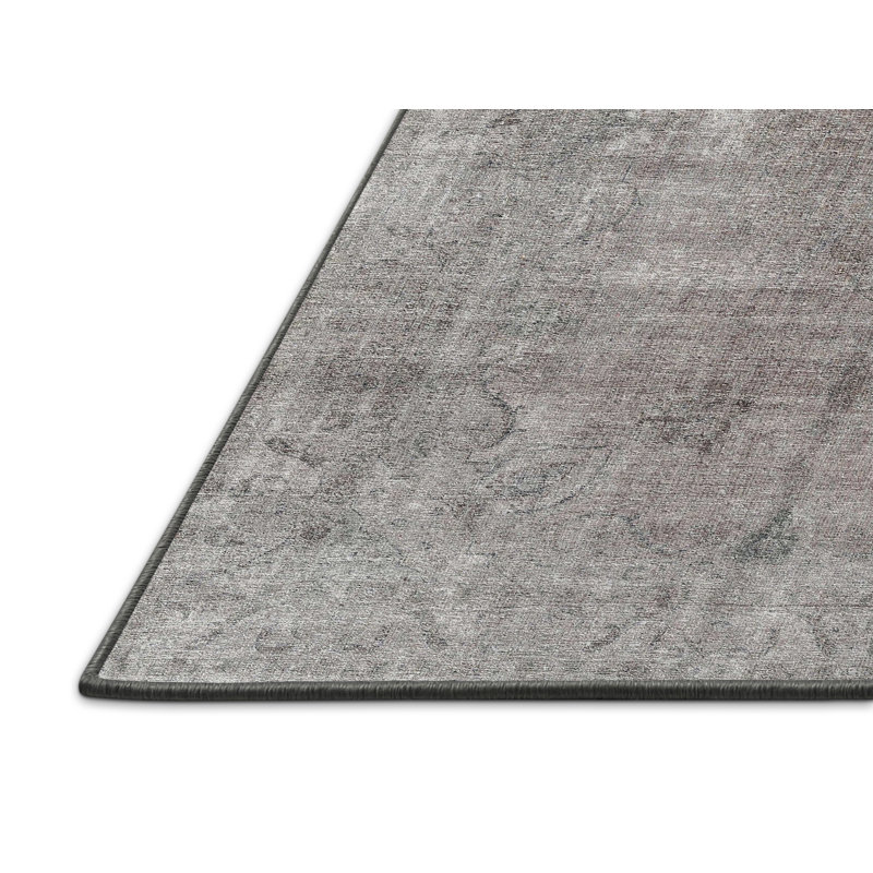 Tapis gris/brun traditionnel, Rectangle 5 pi x 7 pi