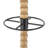 Cole And Grey Wood Spindle 8 Hook Coat Rack With Metal Accents And Beaded Ends