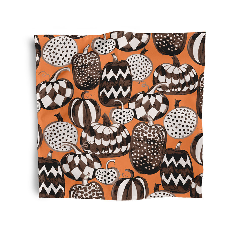 Bierstadt Polyester Modern & Contemporary Napkins, Orange