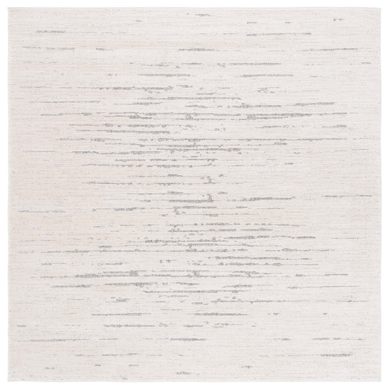 Allycia Performance Abstract Rug, Square 6'7"