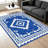 Cobalt Blue Kilim Rug carpet-easy to clean, machine-washable, soft and comfortable; suitable for door mats, kitchens, living rooms, bedrooms, corridors, and laundry areas. Easy to clean, durable carpet for home decoration.-1726946835