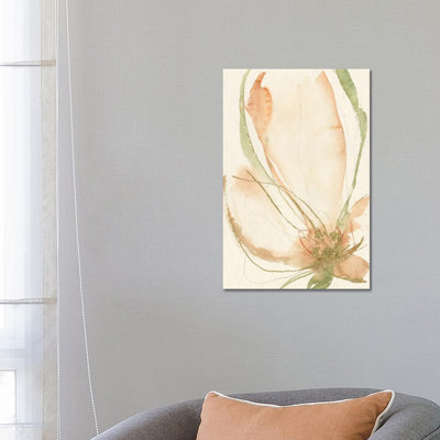 Petal Sketches I by Jennifer Goldberger - Wrapped Canvas Painting
