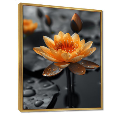 Blanc blanc, reflet de lotus photo III - Lotus, art mural, salon