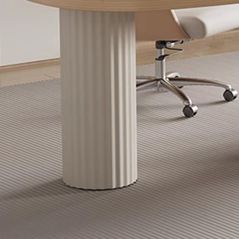 Bureau incurvé pour écrire en crème simple pour la maison