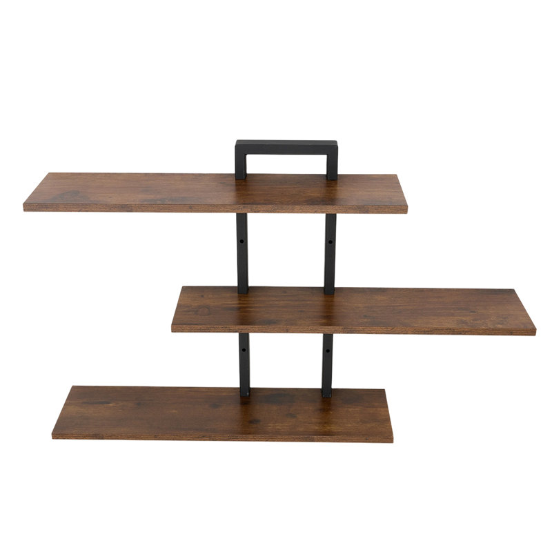 Iron,Wood Floating Shelf