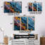 Deep Blue Ocean Sunshine - ensemble d'impression d'art mural en marbre-1602919234-1602919239