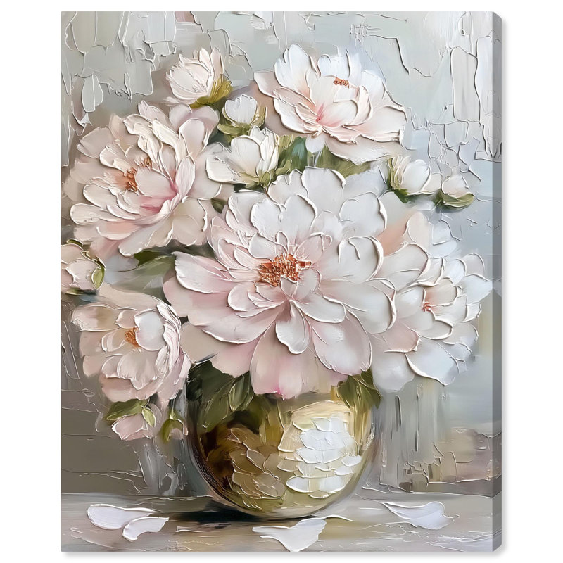 «Soft Soft Symphony Canvas Elegant Florals» par , Toile tendue, H 20 po x l 16 po