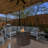 Wicker Fire Pit Column With Glass Wind Guard
