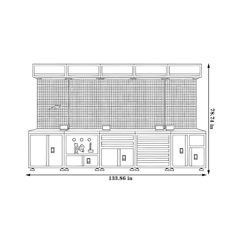 Heavy-Duty Metal Tool Cabinet for Automotive