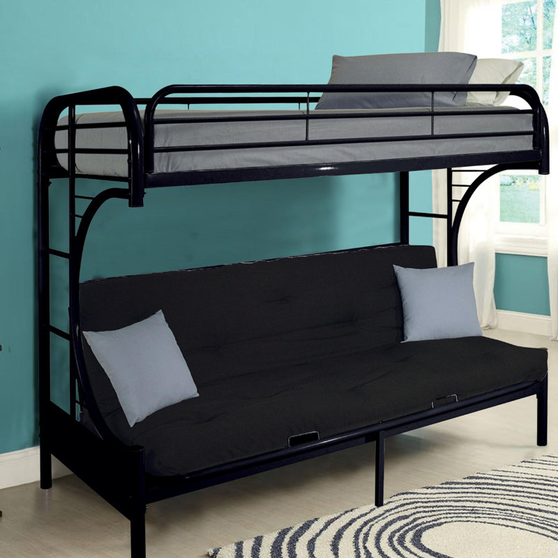 Paulita Kids Twin Bunk Bed, Black