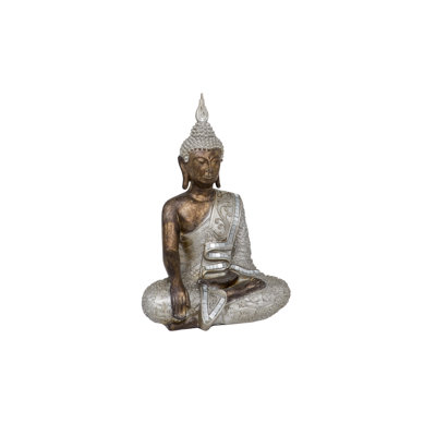 Thai Sitting Earth Touching Buddha 13.5-Inch / 34cm