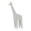Élégante statuaire de girafe Andora en résine blanche de 16 pouces, parfaite pour inspirer l'élégance de la maison