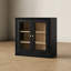Vitrine basse, noir-1068380551