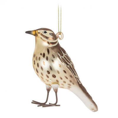 Song Thrush Bird Ornament