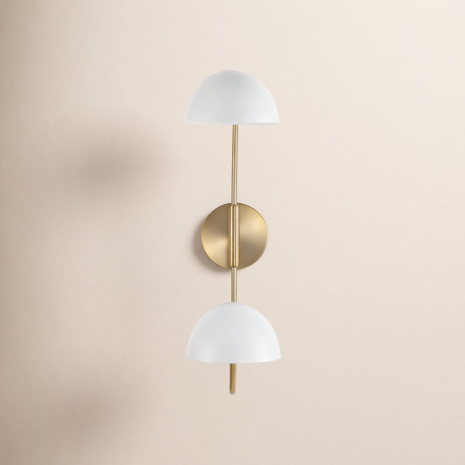 Judson 2 Light Dimmable Swing Arm Sconce, Matte White