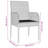  Garden Dining Set Black, Cream White