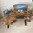 59“ L Shaped  Adjustable Height Standing Desk With Shelves-945586815