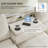 Chenille Sectional Sofa with Bluetooth Speaker,Comfy Cloud Couch Set with Drop Down Table,Cup Holders,USB Charger,Storage Armrest,Wide Seat Sofa for Living Room,Apartment,Office-1246198929
