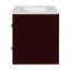 Meuble-lavabo mural simple 24 po avec comptoir en céramique 24 po-811634101