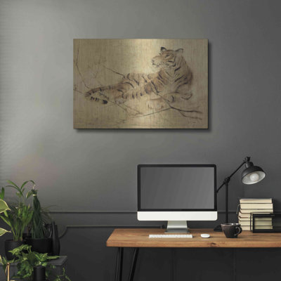«Global Tiger Light Crop» par Cheri Blum, art mural en métal