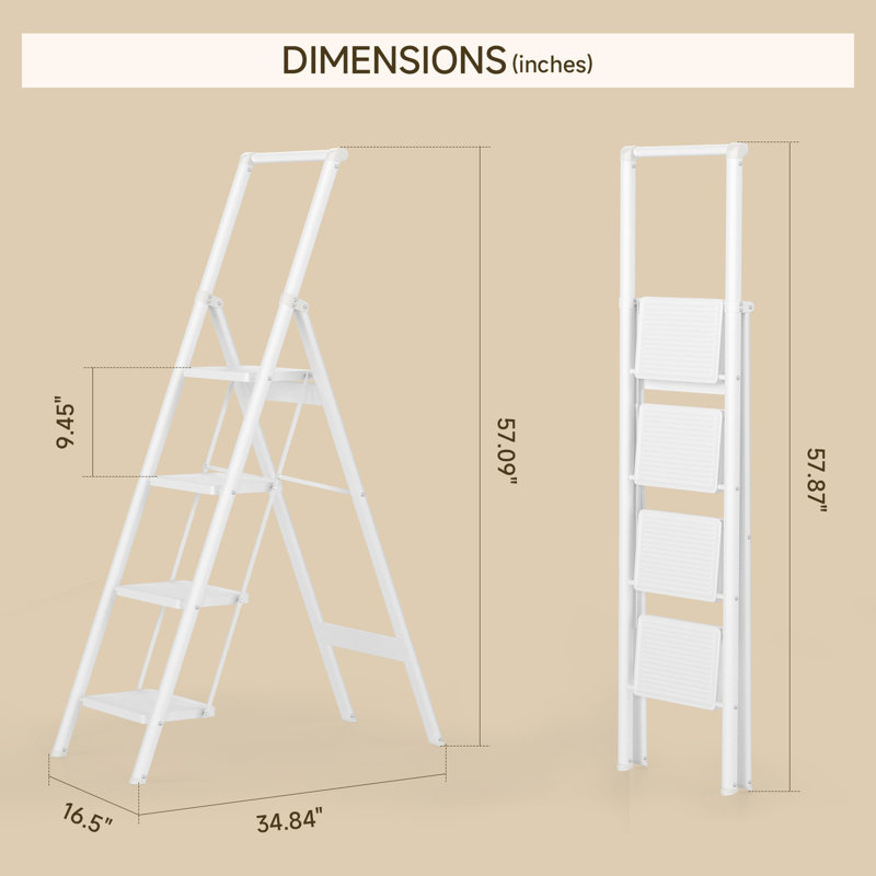 4 - Step Lightweight Folding Step Ladder