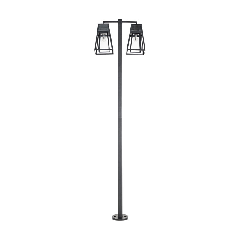 Aria Solar Post Light Double Head