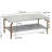 Marble Iron Crown Coffee Table-1088842364
